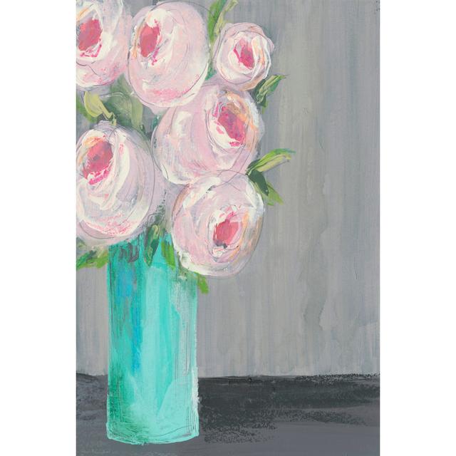 Sorbet Floral I by Regina Moore - Wrapped Canvas Painting Marlow Home Co. Size: 46cm H x 30cm W x 3.8cm D on Productcaster.