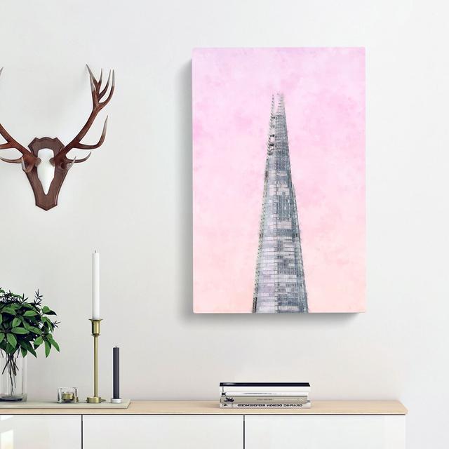 The Shard Building in London - Wrapped Canvas Painting Print East Urban Home Size: 76cm H x 50cm W x 3cm D on Productcaster.