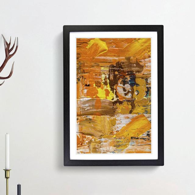 Abstract Art Painting Vol.422 by S.Johnson - Picture Frame Painting Print East Urban Home Frame Option: Black Framed, Size: 48cm H x 36cm W x 2cm D on Productcaster.