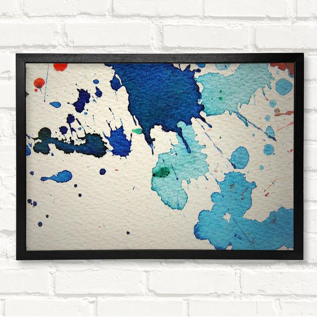 Splash Of Blue Framed Print Ivy Bronx Size: 29.7cm H x 42cm W on Productcaster.