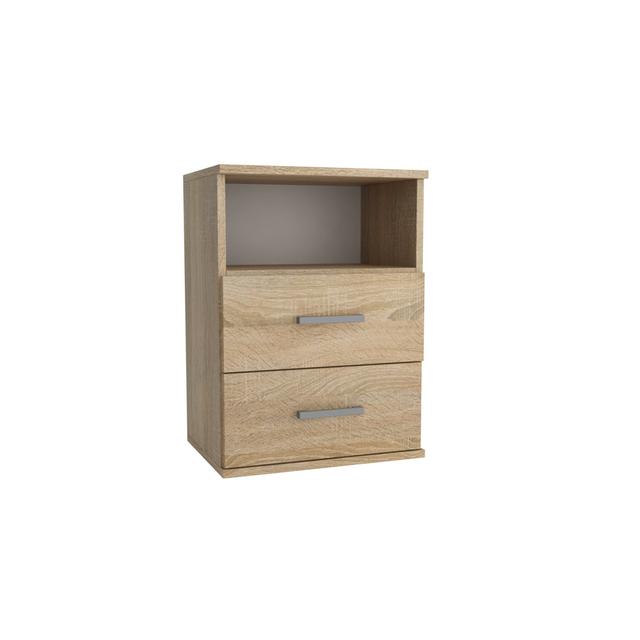 Nitish Bedside Table 17 Stories Colour: Oak Sonoma on Productcaster.