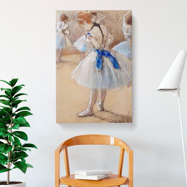 Young Ballet Ballerina Dancers by Edgar Degas - Wrapped Canvas Painting East Urban Home Size: 60cm H x 40cm W x 3cm D on Productcaster.