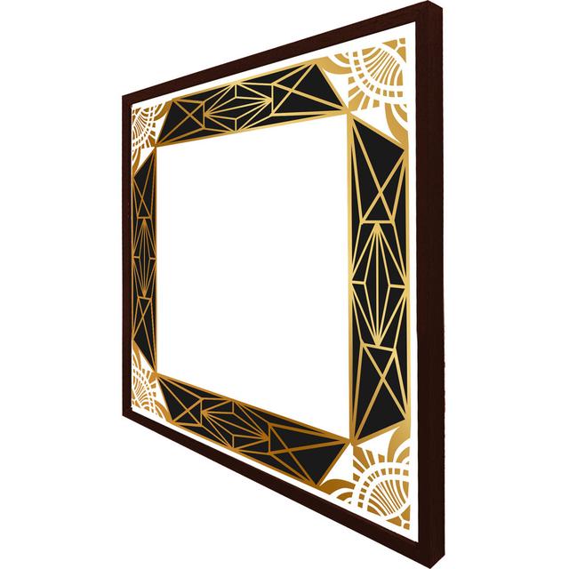 Mauriceville Deco Border - Single Picture Frame Print Fairmont Park Format: Brown Framed, Size: 51cm H x 51cm W x 4cm D on Productcaster.