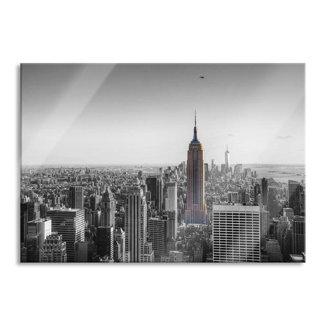 Dreamlike Empire State Building - Unframed Photograph on Glass Brayden Studio Size: 70cm H x 100cm W on Productcaster.