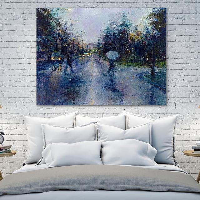 'Slippery Sidewalk' by Iris Scott Acrylic Painting Print on Wrapped Canvas ClassicLiving Size: 30.48cm H x 40.64cm W on Productcaster.