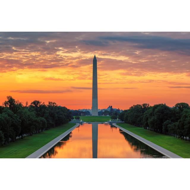 Goodfellow Washington Monument at Sunrise - Wrapped Canvas Photograph Latitude Run Size: 51cm H x 76cm W x 3.8cm D on Productcaster.