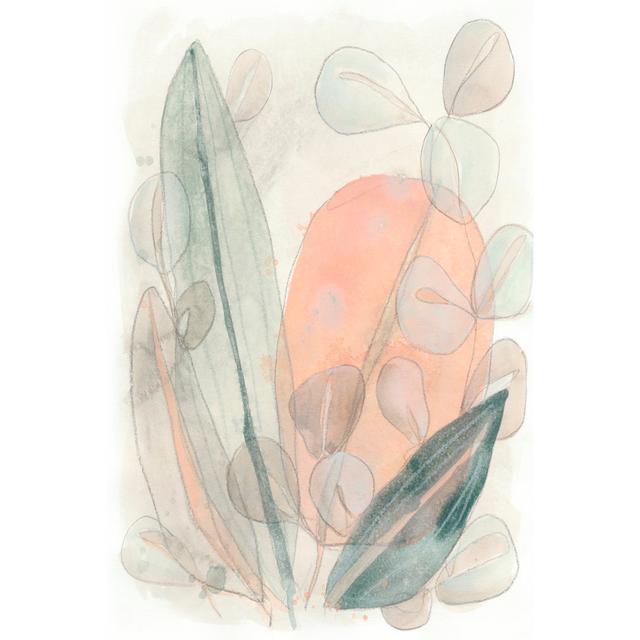 Leaf Scatter I by June Erica Vess - Wrapped Canvas Art Prints Marlow Home Co. Size: 30cm H x 20cm W x 3.8cm D on Productcaster.