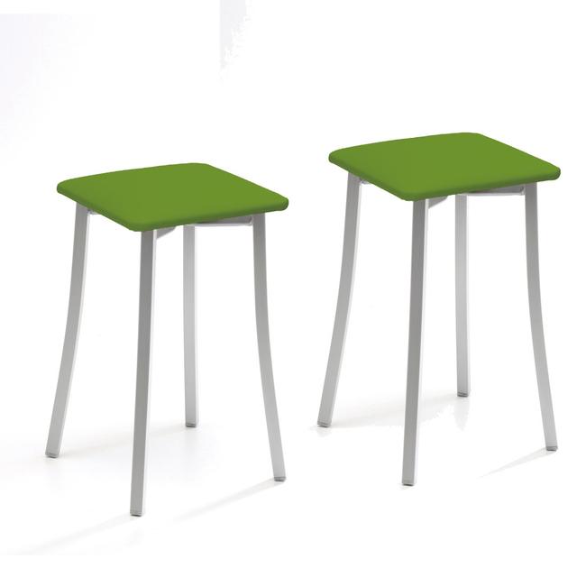 Gabril 45Cm Bar Stool (Set of 2) Ebern Designs Upholstery Colour: Green on Productcaster.