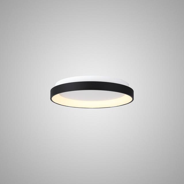 Ring Ceiling 78Cm 58W LED, 3000K, 4700Lm, 3Yrs Warranty Metro Lane Fixture Finish: Black on Productcaster.