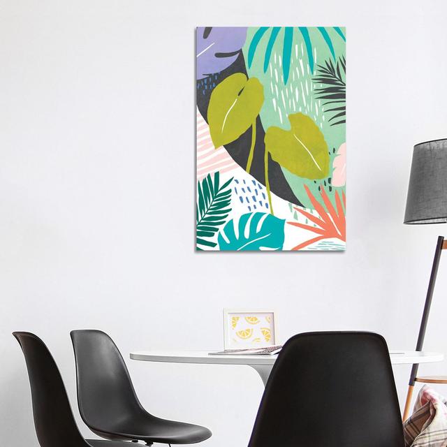 Jazzy Jungle I by Annie Warren - Wrapped Canvas Print 17 Stories Size: 101.6cm H x 66.04cm W x 3.81cm D on Productcaster.