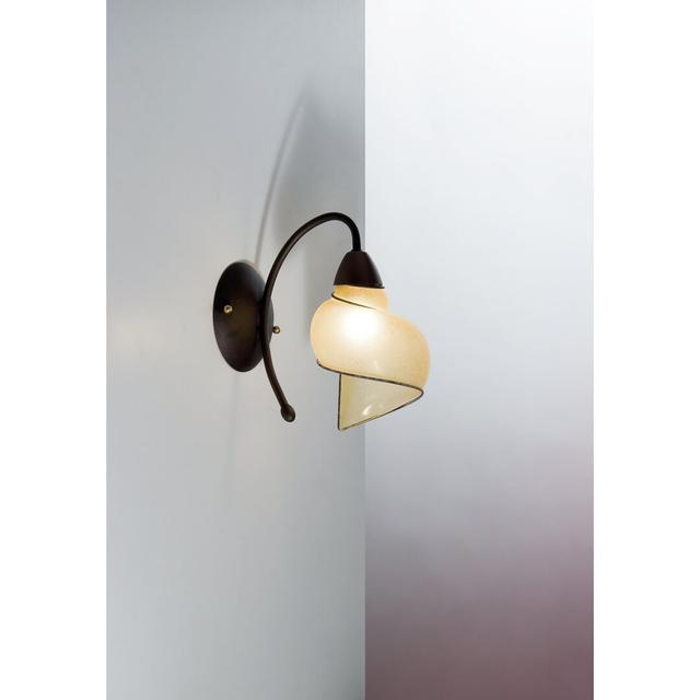 Chiocciola Armed Sconce Siru Shade Colour: Amber Scavo on Productcaster.