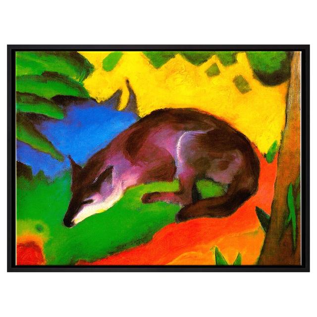 Gerahmtes Leinwandbild Fox von Franz Marc Union Rustic Maße: 65 cm H x 85 cm B x 2,5 cm T on Productcaster.