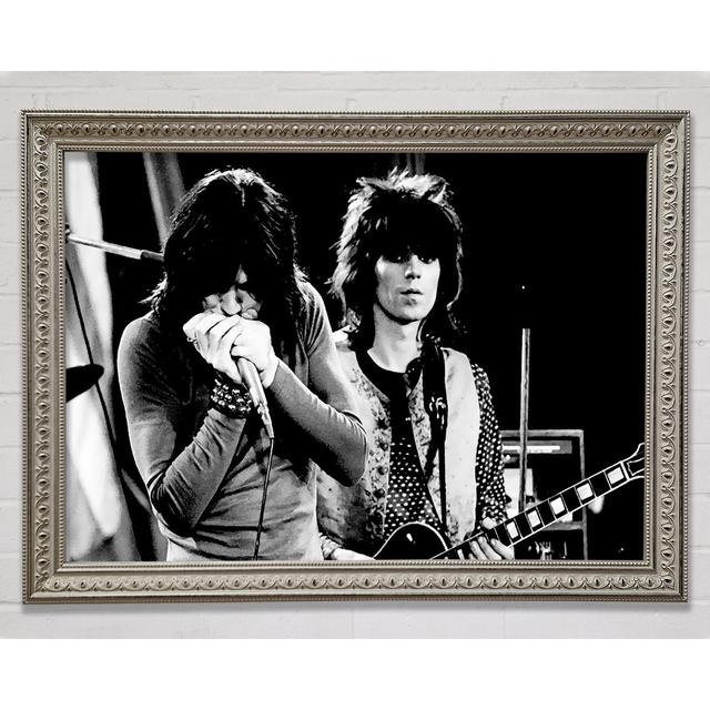 Rolling Stones Early Days On Stage Framed Print Bright Star Size: 42cm H x 59.7cm W on Productcaster.