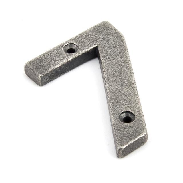 7.8Cm H Metal Surface Mount House Number From The Anvil Number: 7, Colour: Antique Pewter on Productcaster.