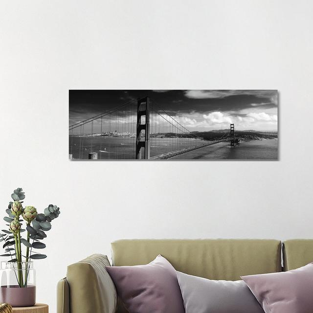 Bridge Over A River, Golden Gate Bridge, San Francisco, California, USA by Panoramic Images - Wrapped Canvas Panoramic Print Latitude Run Size: 40.64c on Productcaster.