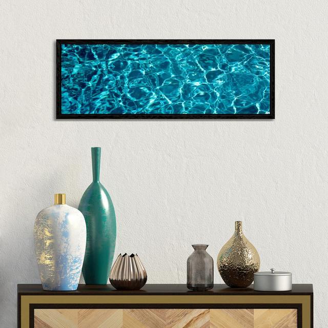 'Swimming Pool Ripples Sacramento CA USA' Photograph on Wrapped Canvas Highland Dunes Format: Black Floater Framed, Size: 30.48cm H x 91.44cm W x 3.8c on Productcaster.