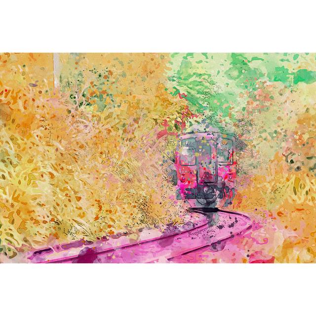 Pazug Old Train At Taiwan by Nattawun - Wrapped Canvas Painting Metro Lane Size: 61cm H x 91cm W x 3.8cm D on Productcaster.