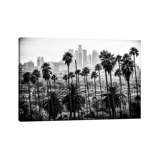 Black California Series - Los Angeles Skyline - Wrapped Canvas Print 17 Stories Size: 20.32cm H x 30.48cm W x 1.91cm D on Productcaster.