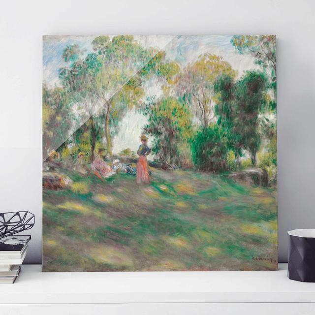 Glasbild Landscape with Figures von Pierre-Auguste Renoir East Urban Home Größe: 50 cm H x 50 cm B on Productcaster.