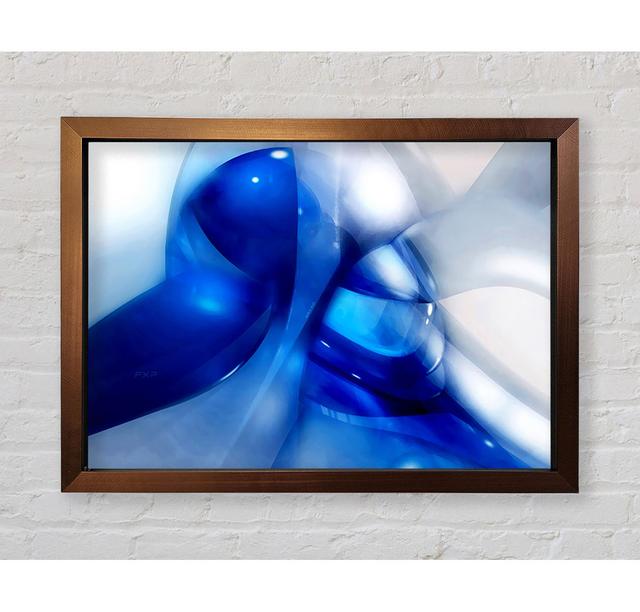 Gerahmtes Wandbild Liquid Blue Energy Perspections Größe: 59,7 cm H x 84,1 cm B x 3,4 cm T on Productcaster.