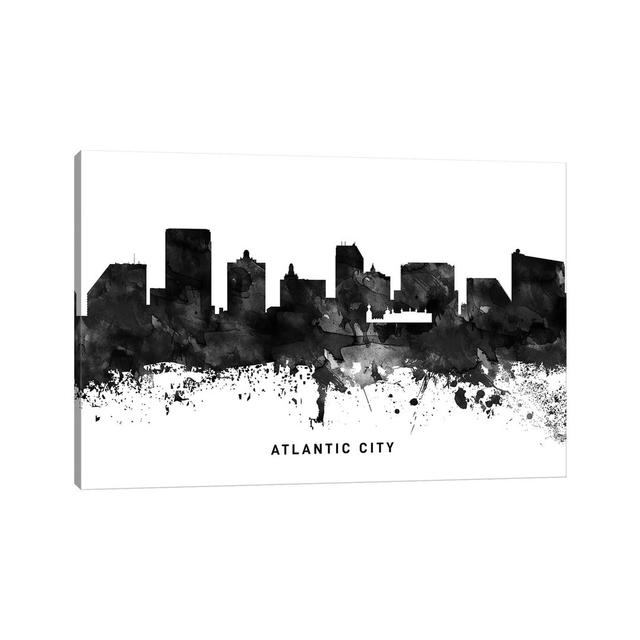 Atlantic City Skyline Black & White Maturi Size: 45.72cm H x 66.04cm W x 1.91cm D on Productcaster.