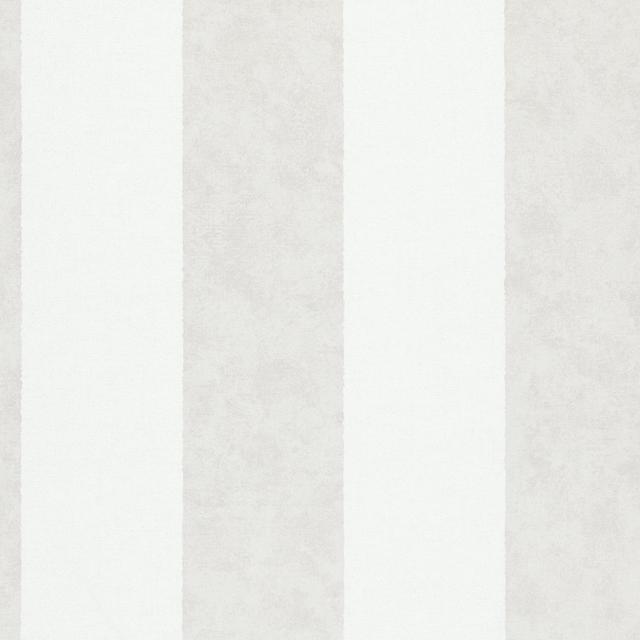 Amogh Collection Thick Stripe 10.05m x 53cm Wallpaper Roll Marlow Home Co. Colour: Silver on Productcaster.