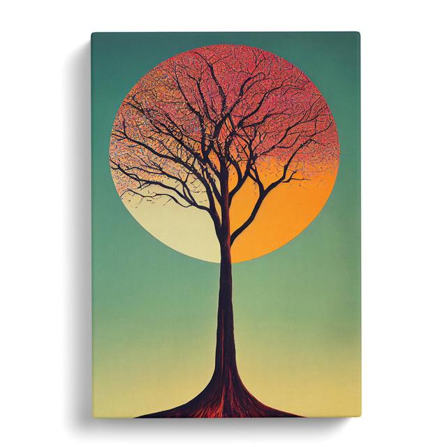 Contemporary Tree Vol.1 - Wrapped Canvas Graphic Art Marlow Home Co. Size: 50cm H x 35cm W x 3cm D on Productcaster.