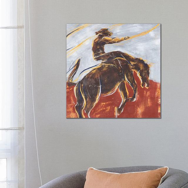 Morning Roundup II by Annie Warren - Wrapped Canvas Print Gracie Oaks Size: 66.04cm H x 66.04cm W x 1.91cm D on Productcaster.