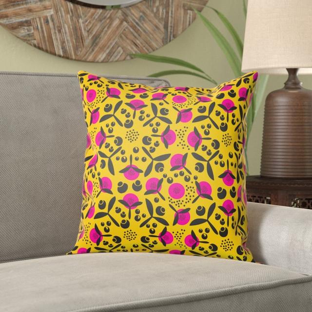 Divisadero Throw Cushion Ebern Designs Size: 60 x 60cm on Productcaster.