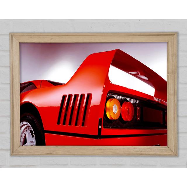 Ferrari F40 Spoiler - Drucken Williston Forge Größe: 29,7 cm H x 42 cm B x 1,5 cm T on Productcaster.