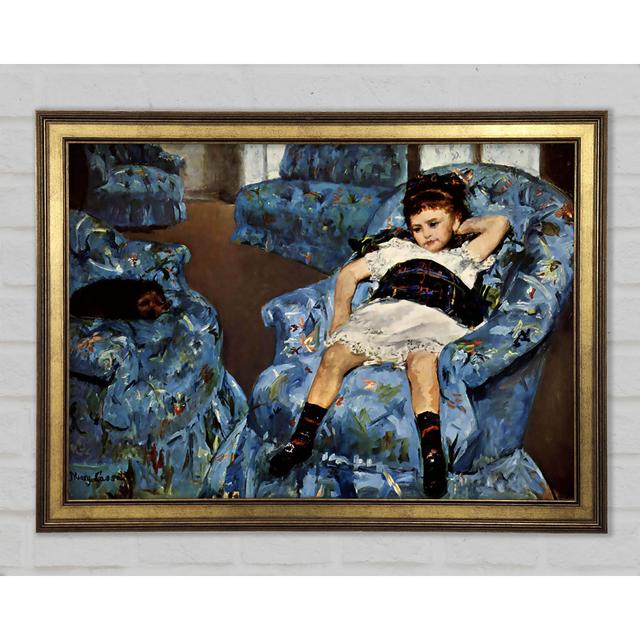 Cassatt Small Girl In The Blue Armchair - Print Ophelia & Co. Size: 42cm H x 59.7cm W x 1.5cm D on Productcaster.