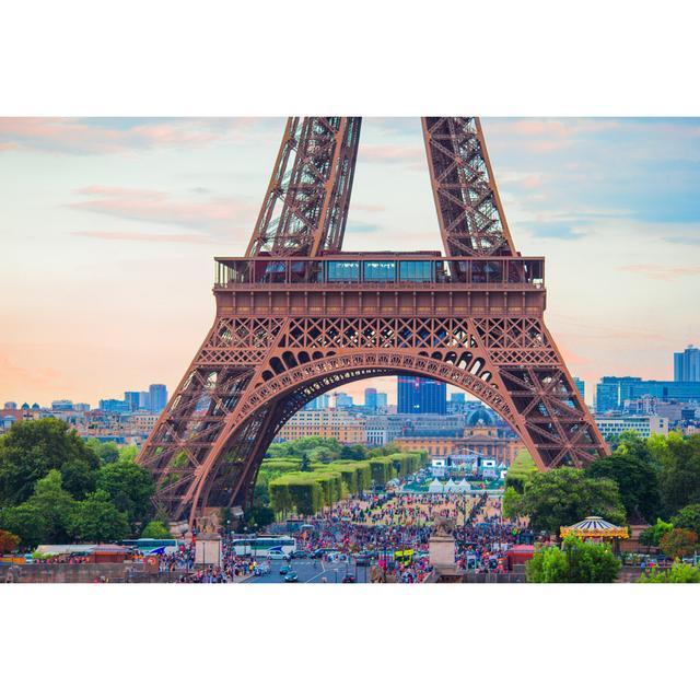 Hamlan Eiffel Tower In Paris - Wrapped Canvas Photograph 17 Stories Size: 51cm H x 76cm W x 3.8cm D on Productcaster.