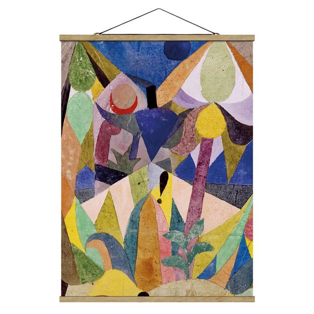 Stoffbild Mit Posterleisten - Paul Klee - Mildtropische Landschaft - Hochformat 4:3 Perspections Maße: 46,5 cm H x 35 cm B x 0,3 cm T on Productcaster.