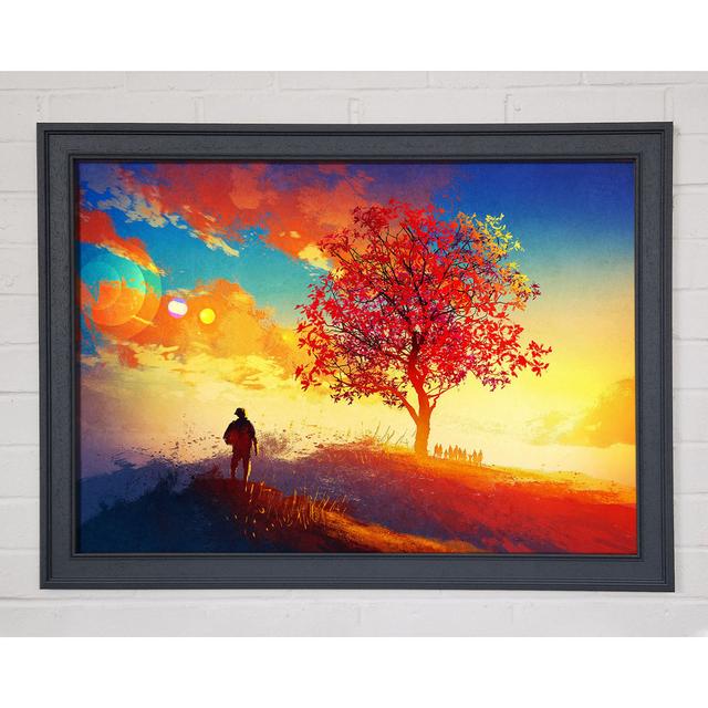 Autumn Tree Worship - Single Picture Frame Art Prints Latitude Run Size: 21cm H x 29.7cm W x 1.5cm D on Productcaster.