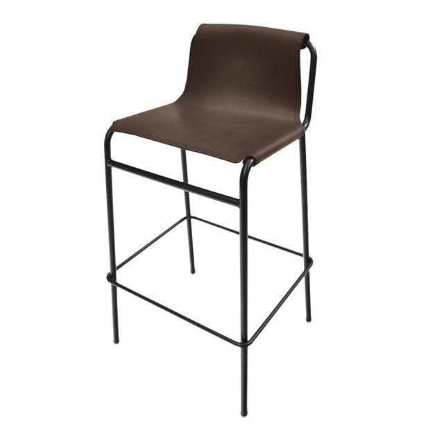 70cm Bar Stool OX DENMARQ Upholstery: Mocca on Productcaster.