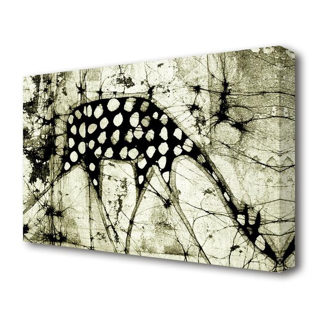 'Native Giraffe Ethnic' Painting on Wrapped Canvas East Urban Home Size: 66 cm H x 101.6 cm W on Productcaster.