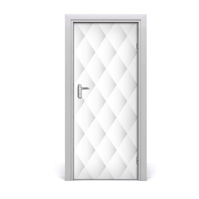 Squares Background Door Sticker East Urban Home on Productcaster.