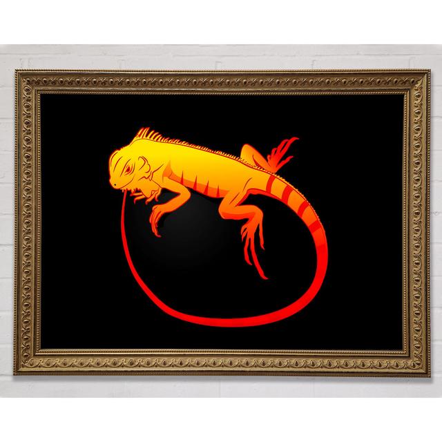 Iguana 2 - Single Picture Frame Art Prints Rosalind Wheeler Size: 42cm H x 59.7cm W on Productcaster.