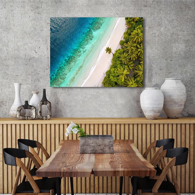 "Tropical Beach, Aerial View" By Pangea Images Highland Dunes Size: 60cm H x 80cm W x 4cm D on Productcaster.