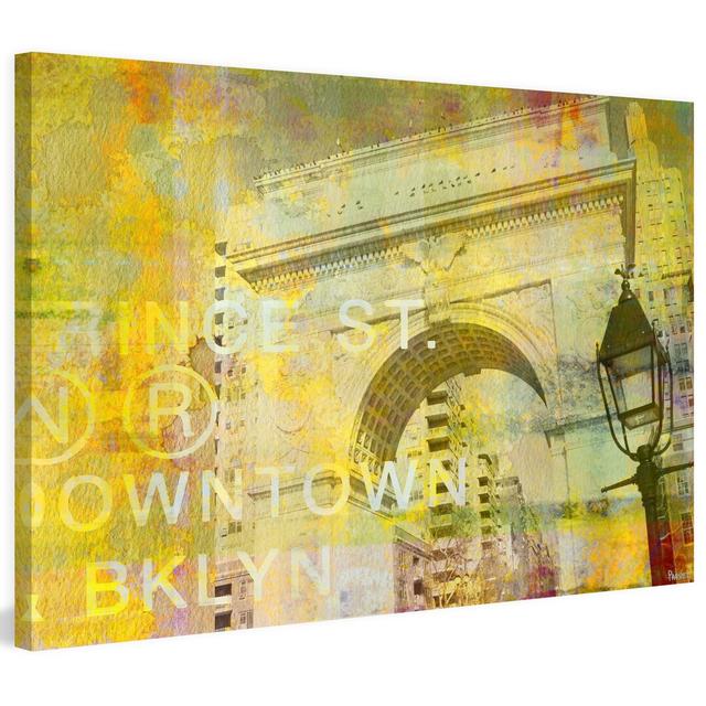 5th Ave Graphic Art Wrapped on Canvas East Urban Home Size: 30cm H x 45cm W on Productcaster.