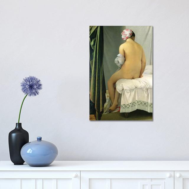 The Bather (Baigneuse Valpincon) by Jean-Auguste-Dominique Ingres - Wrapped Canvas Painting Rosalind Wheeler Size: 45.72cm H x 30.48cm W x 1.91cm D on Productcaster.