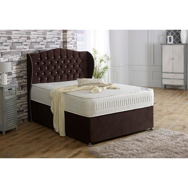 Tellier Divan Bed Set Symple Stuff Size: Small Double (4') on Productcaster.