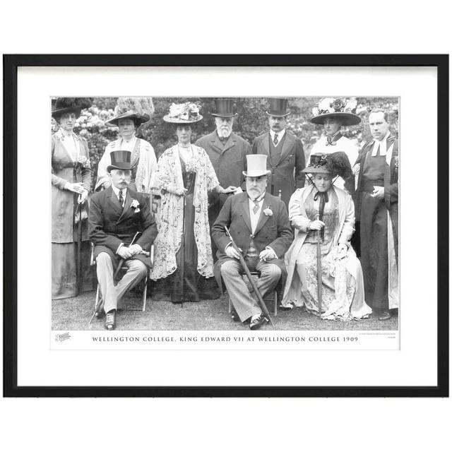 'Wellington College, King Edward VII at Wellington College 1909' by Francis Frith - Picture Frame Photograph Print on Paper The Francis Frith Collecti on Productcaster.