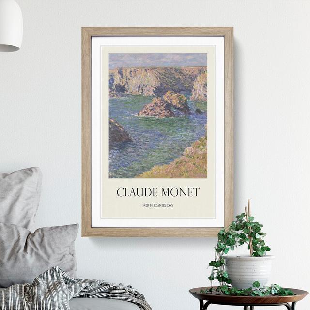 Port Domois, Belle Isle Print by Claude Monet - Picture Frame Painting East Urban Home Size: 48cm H x 36cm W x 2cm D, Frame Option: Oak Framed on Productcaster.