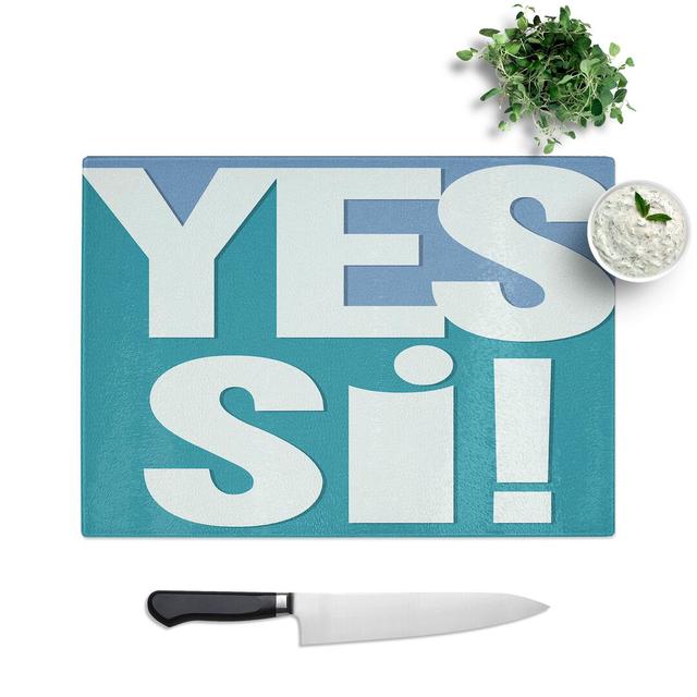 Yes Si Chopping Board East Urban Home Size: 28.5cm W x 39cm L on Productcaster.