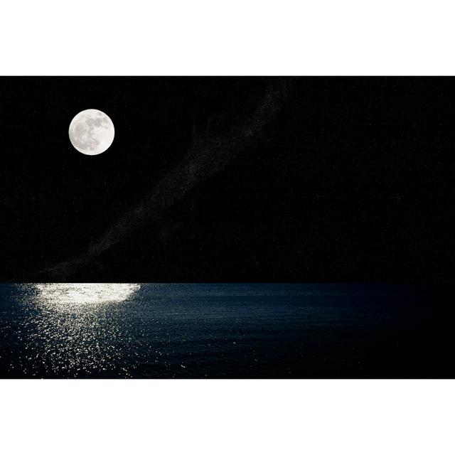 Full moon from the sea House of Hampton Size: 81cm H x 122cm W x 3.8cm D on Productcaster.