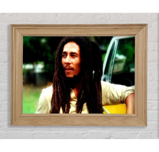 Bob Marley Chill - Einzelner Bilderrahmen Kunstdrucke Bright Star Größe: 42 cm H x 59,7 cm B x 8 cm T on Productcaster.