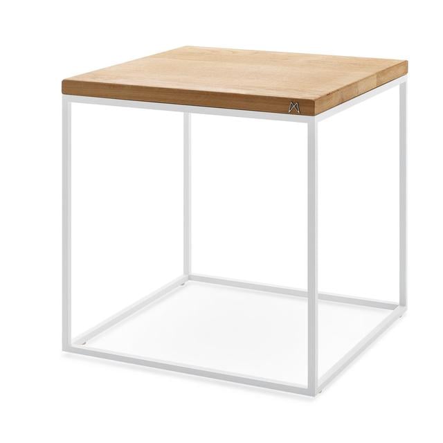 Airmont Brick Side Table Borough Wharf Table Base Colour: White on Productcaster.