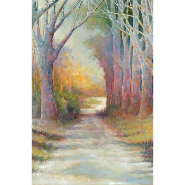 Colourful Autumn Forest - Wrapped Canvas Painting Print Rosalind Wheeler Size: 46cm H x 30cm W x 3.8cm D on Productcaster.