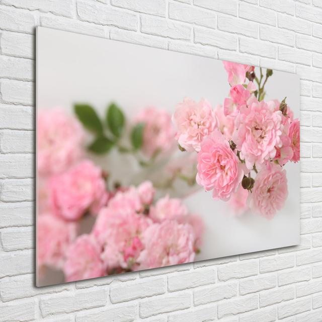 Wild Roses - Unframed Art Prints on Glass Ebern Designs on Productcaster.